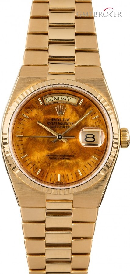 Rolex OysterQuartz Day-Date 19018 Exotic Wood Dial Dial 829037
