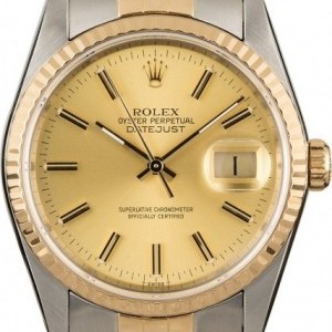 Rolex Datejust 16233 Champagne Dial with Two Tone Jubile Jubilee 840804