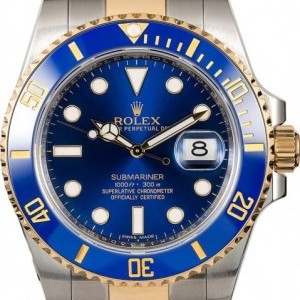 Rolex Submariner 116613 Sunburst Blue Dial with Factory Stickers 817748