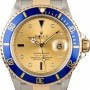 Rolex Used  Submariner 16613 Champagne Serti Dial