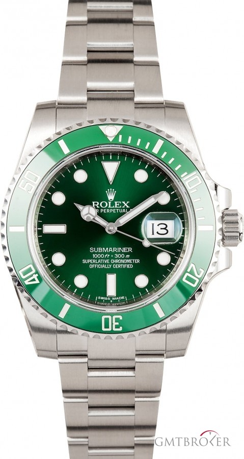 Rolex Certified  Submariner 116610V Hulk 116610LV 801045