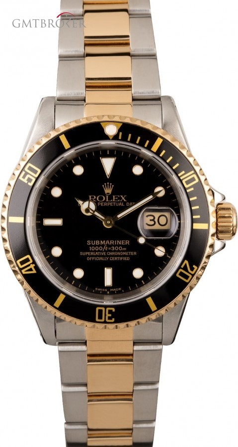 Rolex Mens  Submariner 16613 Black Insert Insert 830597