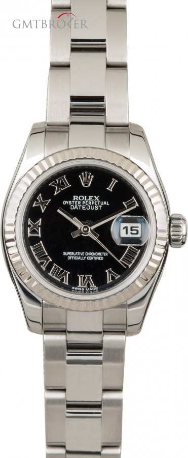 Rolex Datejust 179174 Black Roman Dial 179174 839014
