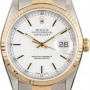 Rolex PreOwned  Datejust 16233 White Dial Two Tone
