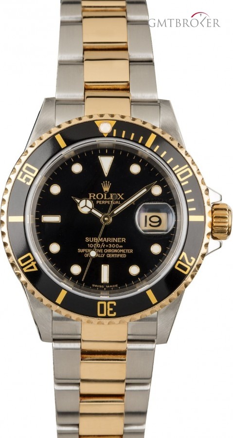 Rolex Used  Submariner 16613T Two Tone Oyster 16613T 847628