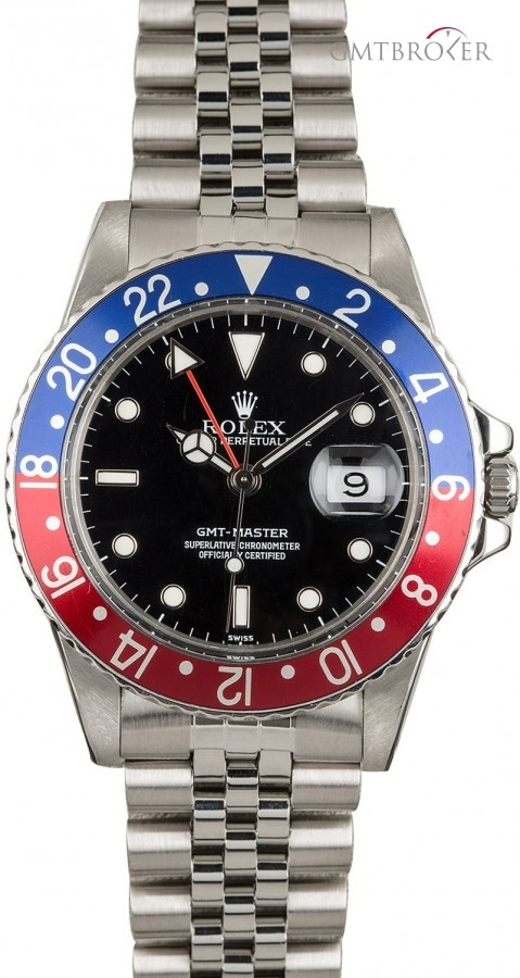 Rolex Used  GMT-Master 16750 Red and Blue Pepsi Bezel Bezel 854204
