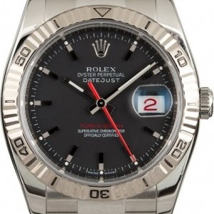 Rolex Used  Datejust Turn-O-Graph 116264 Black Dial 116264 852989