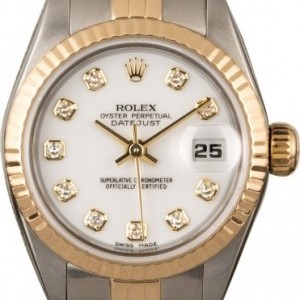 Rolex Datejust 69173 White Diamond Dial 69173 835216