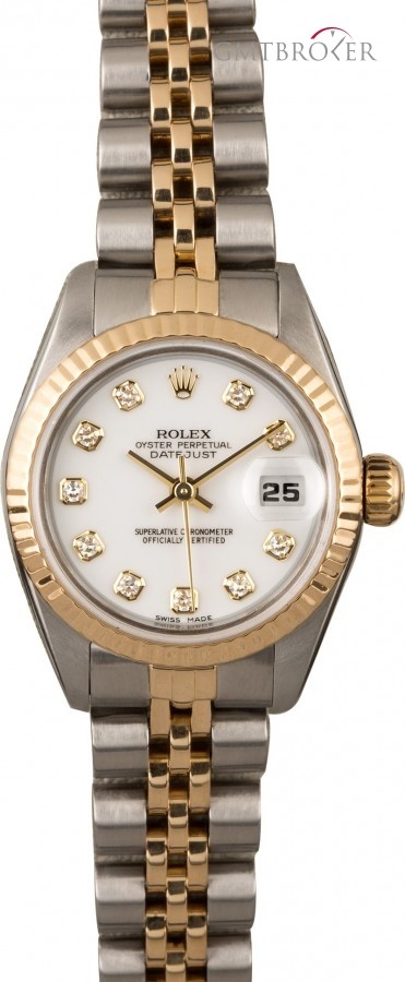 Rolex Datejust 69173 White Diamond Dial 69173 835216