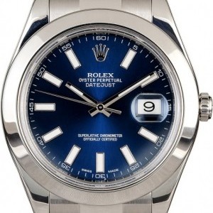 Rolex Used  Datejust 116300 Blue Index Dial 116300 827996