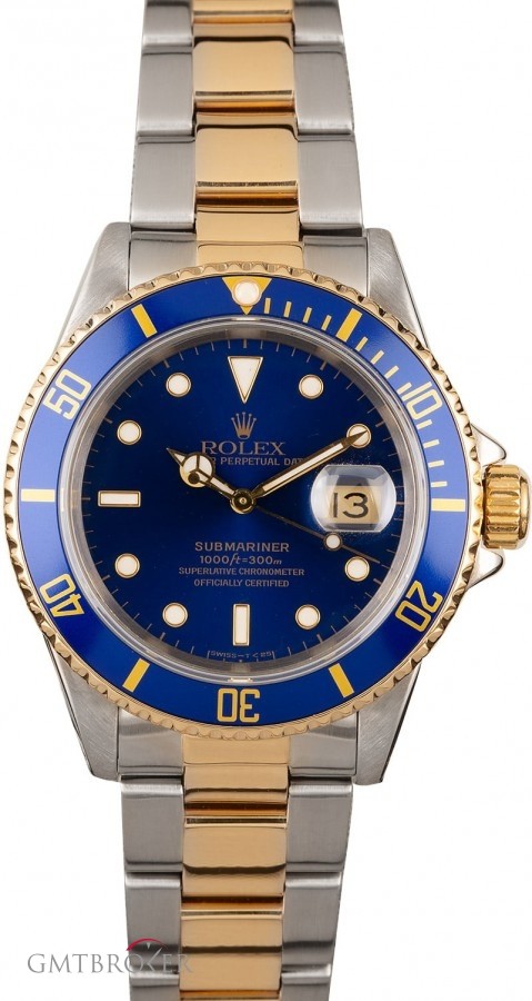 Rolex Pre Owned Mens  Submariner Two-Tone 16613 16613 849626