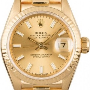 Rolex Used  Ladies Presidential 69178 Fluted Bezel Bezel 849482