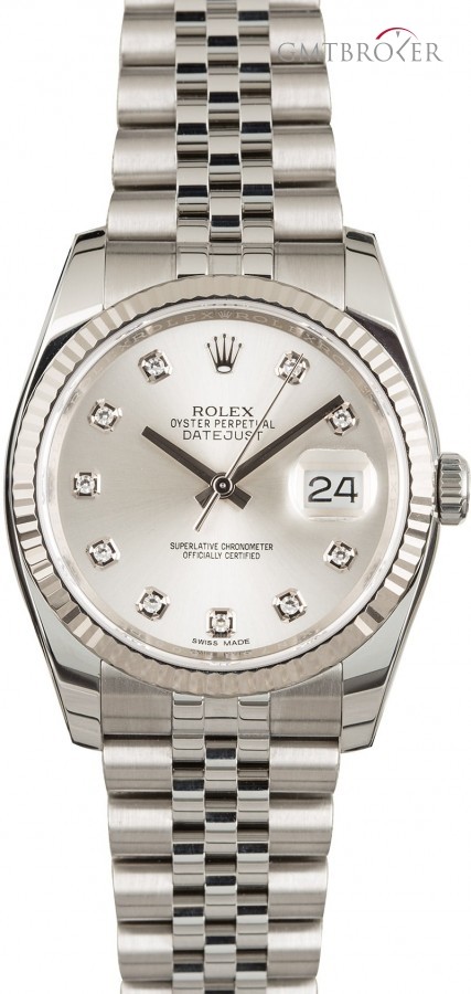 Rolex Datejust 116234 Silver Dial Diamond Index 116234 854060