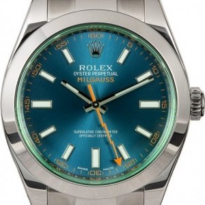 Rolex Milgauss 116400GV Green Crystal with Blue Dial Dial 831044