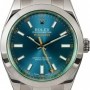 Rolex Milgauss 116400GV Green Crystal with Blue Dial
