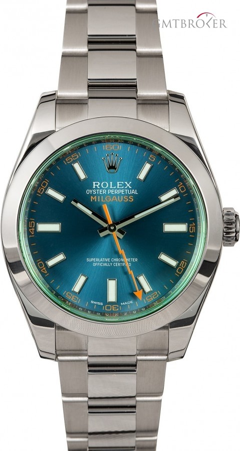 Rolex Milgauss 116400GV Green Crystal with Blue Dial Dial 831044