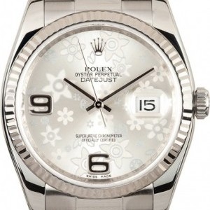 Rolex Datejust 116234 Silver Floral Motif Dial 116234 846184