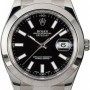 Rolex Datejust 116300 Black Dial Steel Oyster