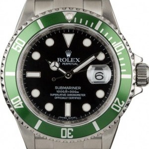 Rolex PreOwned  Submariner 16610V Green Anniversary Beze Bezel 846139