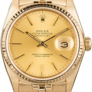 Rolex PreOwned  Datejust 16018 Yellow Gold Jubilee Jubilee 851381