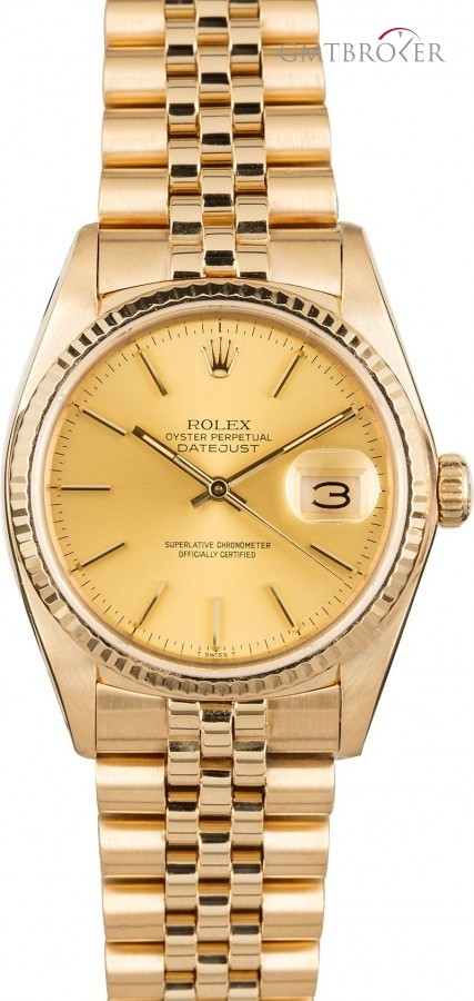 Rolex PreOwned  Datejust 16018 Yellow Gold Jubilee Jubilee 851381