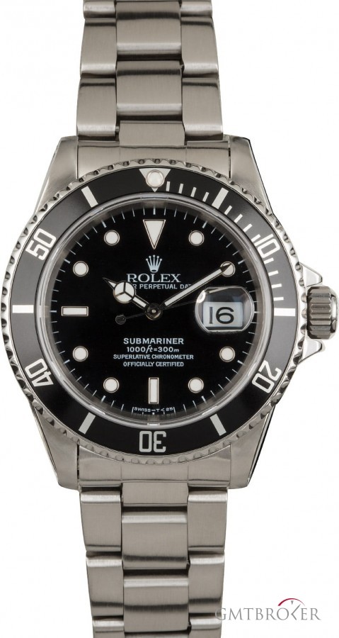 Rolex PreOwned  Submariner Ref 16610 Black Ceramic Bezel Bezel 851957
