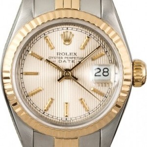 Rolex Datejust 69173 Silver Tapestry Dial Dial 826889