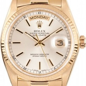 Rolex Mens Used  President Gold Day-Date Model 18038 18038 187055