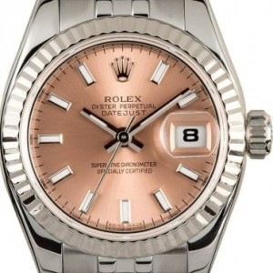 Rolex Lady Datejust 179174 Pink Luminescent Dial 179174 772445