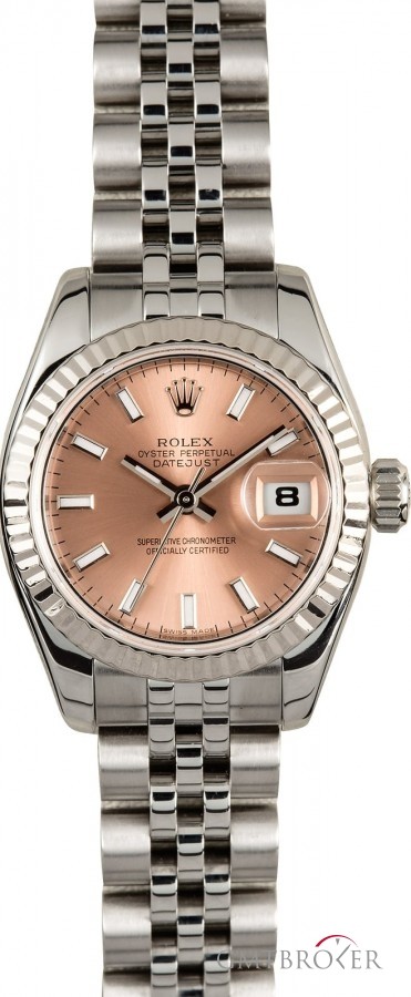 Rolex Lady Datejust 179174 Pink Luminescent Dial 179174 772445