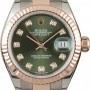 Rolex Lady Datejust 279171 Olive Diamond Dial