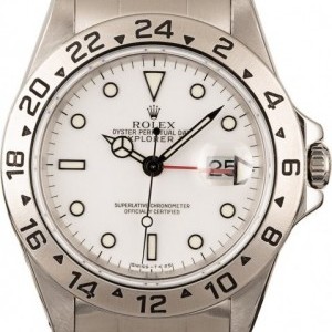 Rolex Used  Explorer II Ref 16570 White Dial Dial 844234