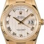 Rolex PreOwned  President 118238 Ivory Pyramid Dial
