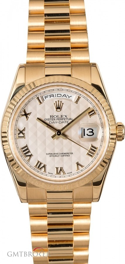 Rolex PreOwned  President 118238 Ivory Pyramid Dial Dial 838546