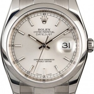 Rolex Used  Datejust 116200 Silver Dial 116200 833453