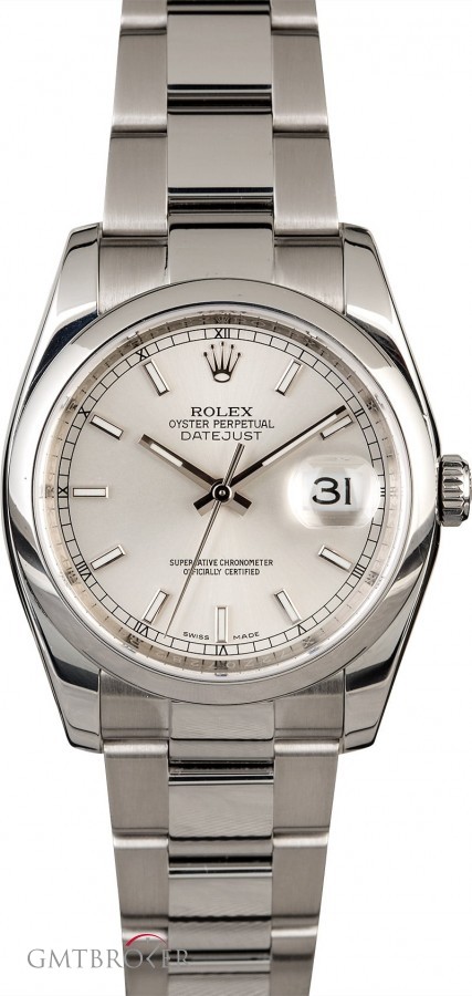 Rolex Used  Datejust 116200 Silver Dial 116200 833453
