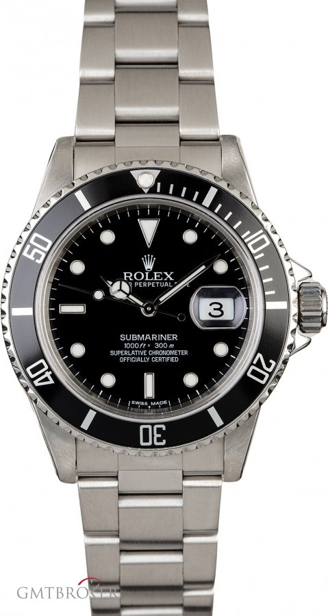 Rolex Submariner 16800 Stainless Steel Watch Watch 825122
