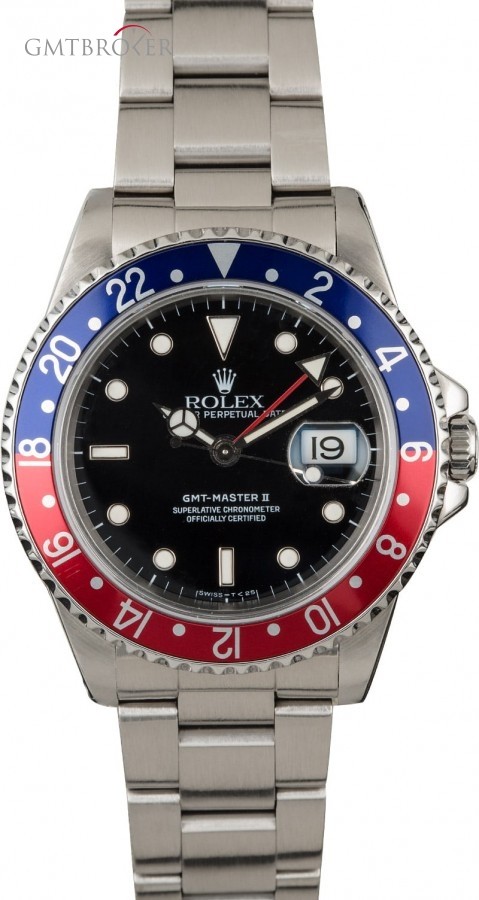 Rolex Used  GMT Master 16710 Pepsi Bezel Insert 16710 844174