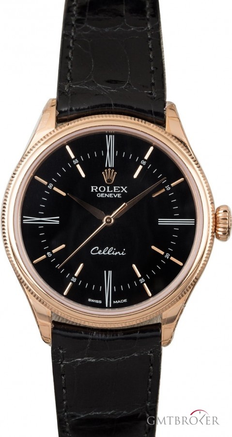 Rolex Unworn  Cellini 50505 Everose with Black Dial Dial 851939