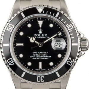 Rolex PreOwned  Submariner 16610 Black Dial Diving Watch Watch 845068