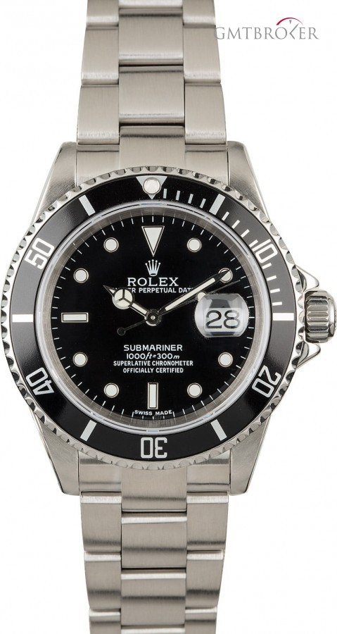 Rolex PreOwned  Submariner 16610 Black Dial Diving Watch Watch 845068