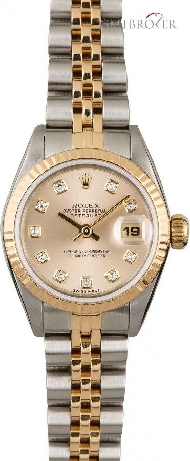 Rolex PreOwned  Datejust 69173 Silver Diamond Dial Dial 847652