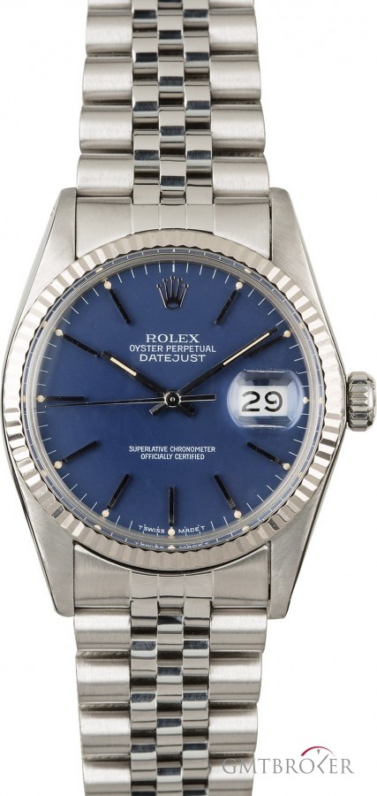Rolex PreOwned  Datejust 16014 Blue Dial 16014 849521
