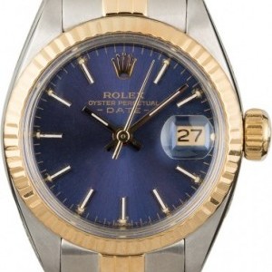 Rolex PreOwned  Date 6917 Blue Dial Dial 838519