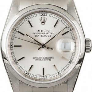 Rolex Datejust 16200 Silver Dial Steel Oyster 16200 840130