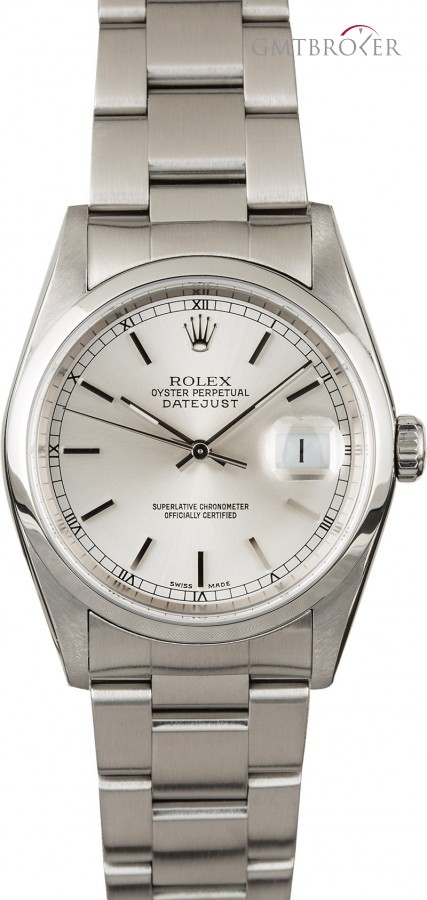 Rolex Datejust 16200 Silver Dial Steel Oyster 16200 840130