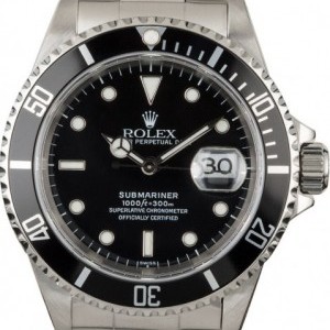 Rolex Used  Submariner 16610 Black Dial Diving Watch Watch 842595