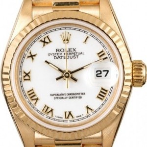 Rolex Ladies Datejust 69178 White Roman Dial Dial 801504