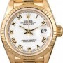 Rolex Ladies Datejust 69178 White Roman Dial