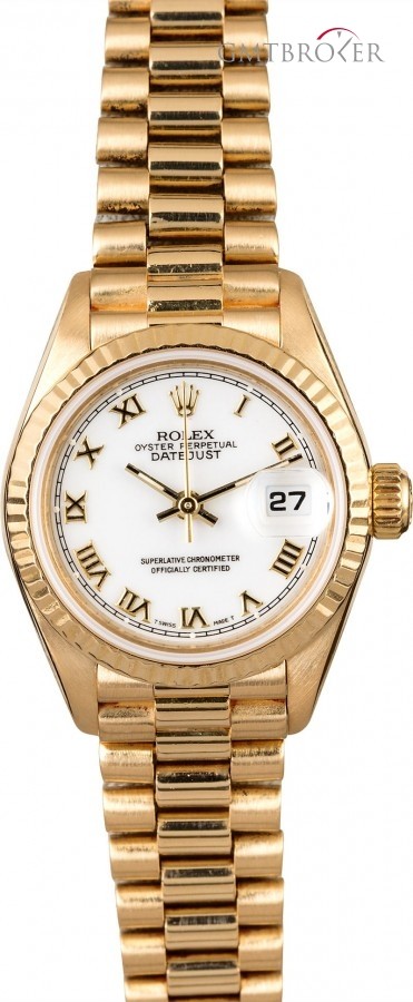 Rolex Ladies Datejust 69178 White Roman Dial Dial 801504